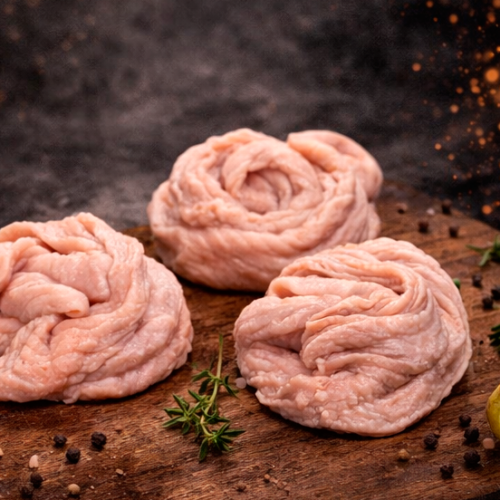 Frozen chicken skin