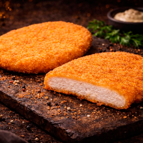 Chicken burger breaded
